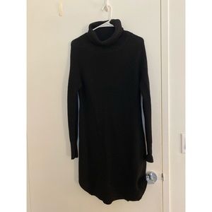 Black turtleneck dress